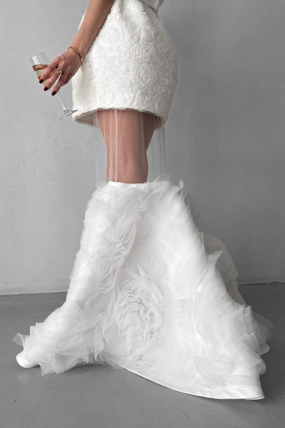 Transparent long skirt 