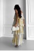 Long dress Mimosa tiered from Italian silk organza