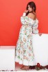Krestjanka sundress of sewing with floral print