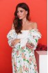 Krestjanka sundress of sewing with floral print