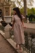 Loose-fitting midi dress made of Italian fabric