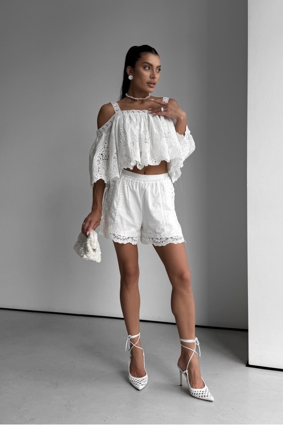Josephine off-the-shoulder cotton top