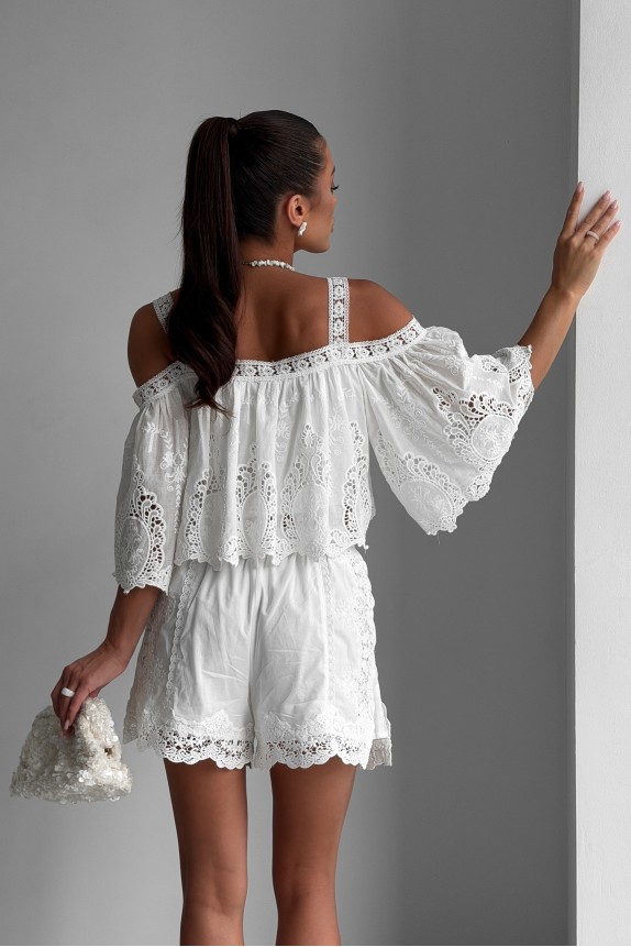 Josephine off-the-shoulder cotton top