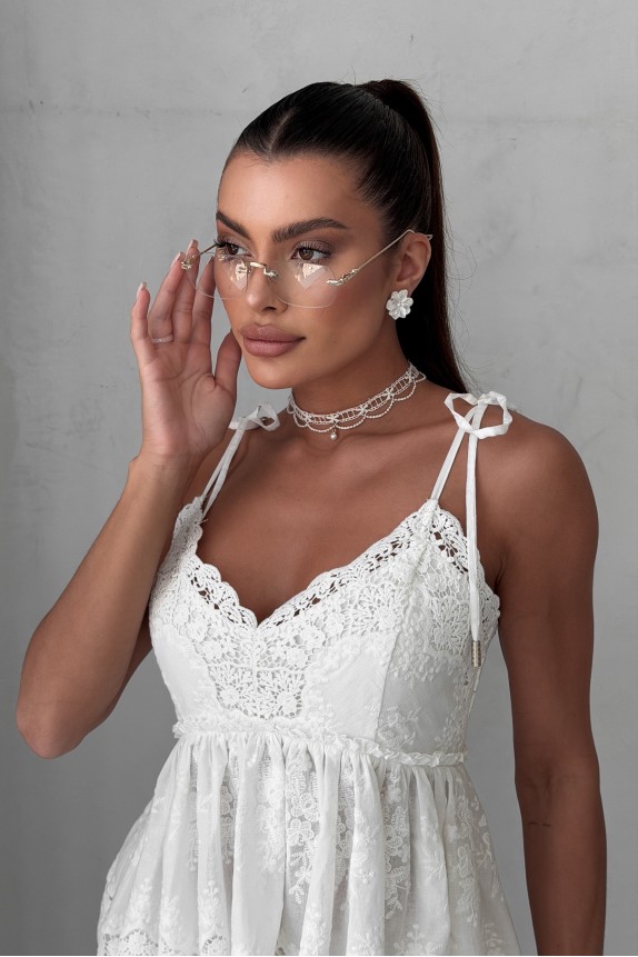 Embroidered cotton camisole