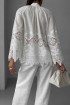 Cotton raglan blouse with Roman-style embroidery
