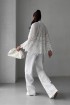 Cotton raglan blouse with Roman-style embroidery