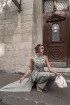 Military-style tailcoat vest in Italian fabric, featuring a train.