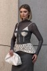 Peplum belt with macramé lace