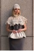 Strappy dress with macrame inserts