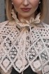 Macramé lace cape