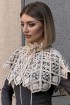Macramé lace cape