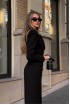 Midi blazer dress with gold buttons