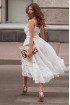 Cotton sundress with lace Angelica