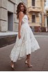 Cotton sundress with lace Angelica