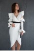 Dress on the wrap with volans