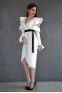 Dress on the wrap with volans