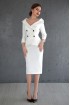 Elegant suit open shoulders, on the lining