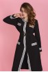 Cardigan with contrast finish, on lining
