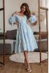Сарафан шитье ромашки с открытыми плечами