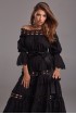 Sundress with lace with open shoulders