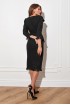 Wide collar tweed dress