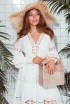 Dress with wide lace