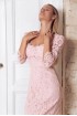 Кружевное силуэтное платье