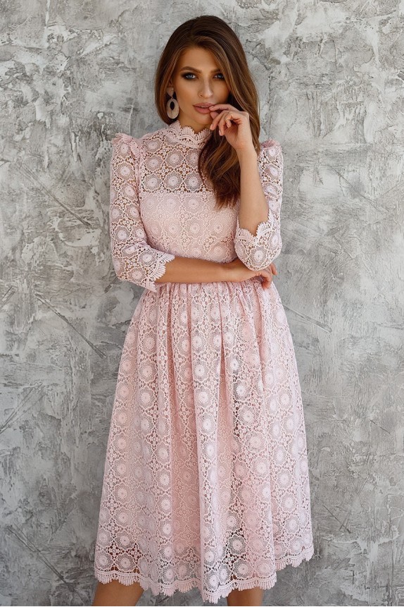 Lace dress with wings
