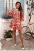 Льняное платье Оранж с рукавами реглан