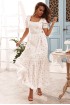 Sundress to floor with flashlight sleeves