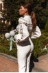 Trousers suit with lace