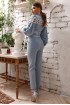 Trousers suit with lace