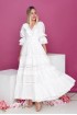 Cotton dress with lace and cord Сarmen