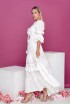 Cotton dress with lace and cord Сarmen