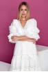 Cotton dress with lace and cord Сarmen