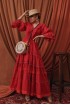 Cotton dress with lace and cord Сarmen