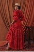 Cotton dress with lace and cord Сarmen