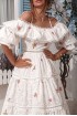 Cotton sundress sewing on the straps