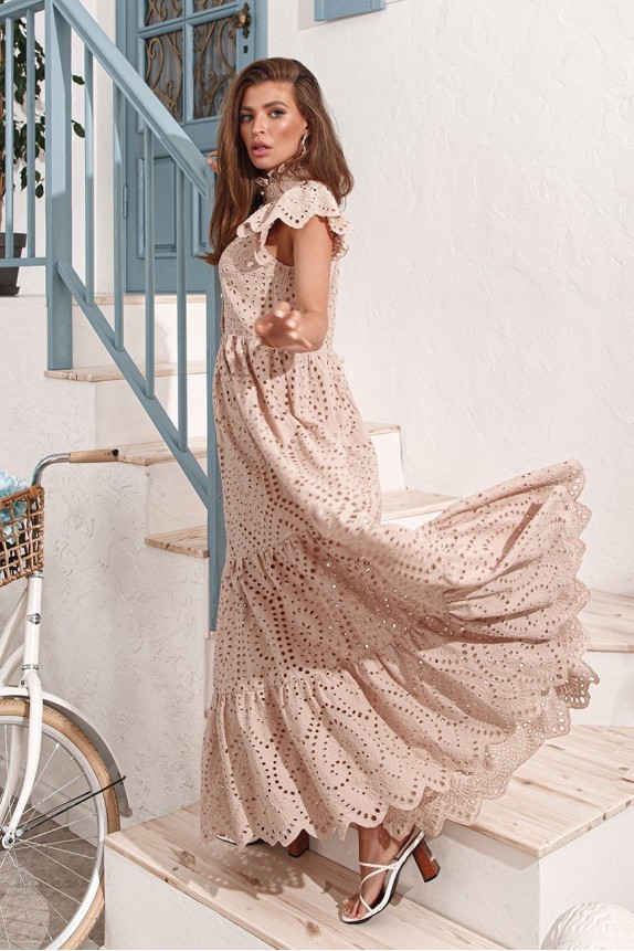 Bird of paradise pinafore cotton dress