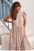 Bird of paradise pinafore cotton dress