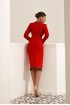 Knitted dress with contrasting finish