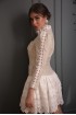 Short lace tweed dress