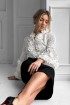 Cotton blouse Vyshyvanka with raglan sleeves, with 3D lace