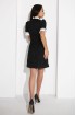 Short tweed dress with pleated