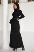 Tweed dress tailcoat to the floor