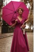 Cotton dress with draped chest