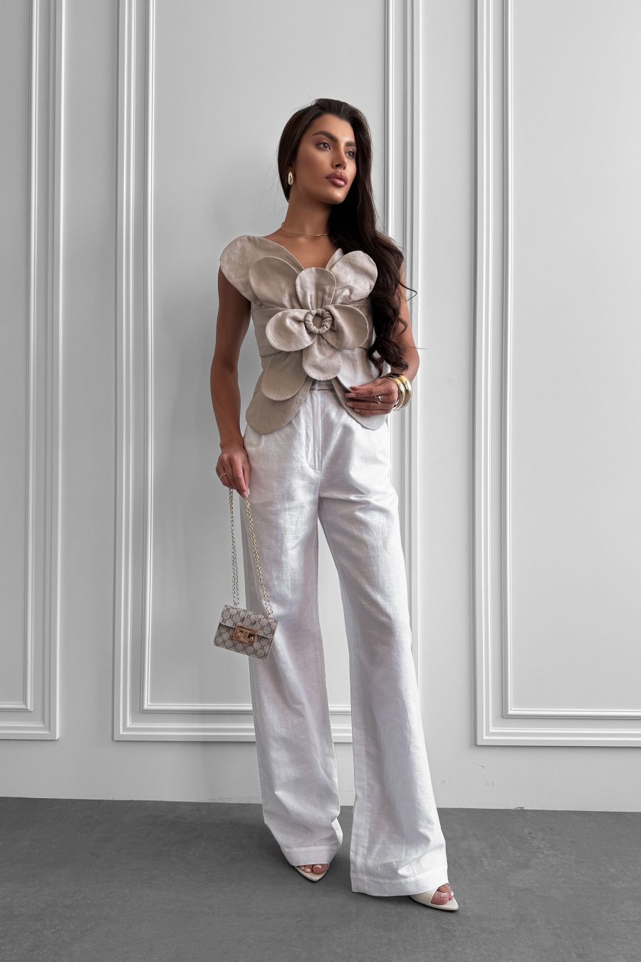 Linen Crop Top Orchid