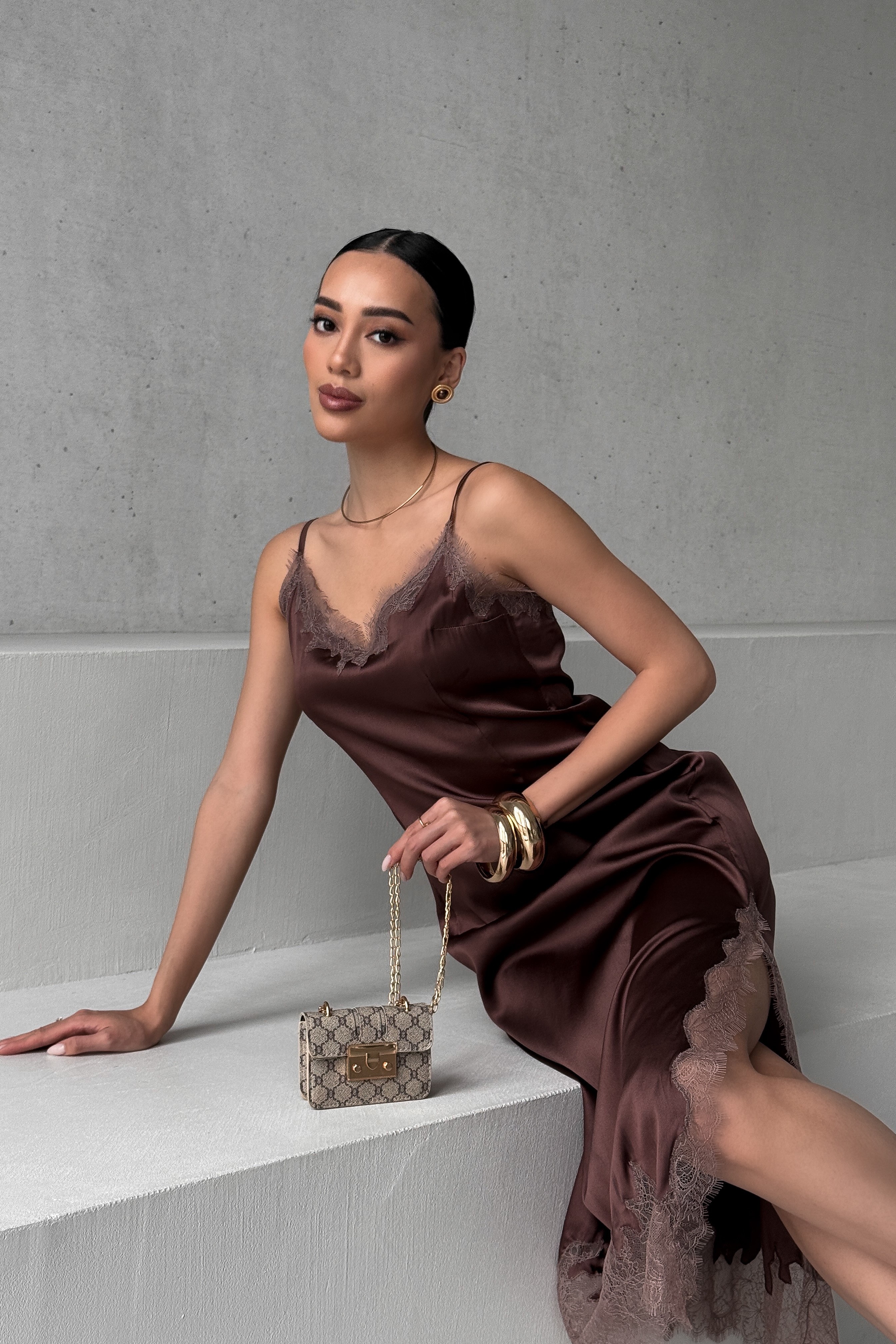 IMG_2532-2 Платье из натурального шелка на бретельках с кружевом в бельевом стиле