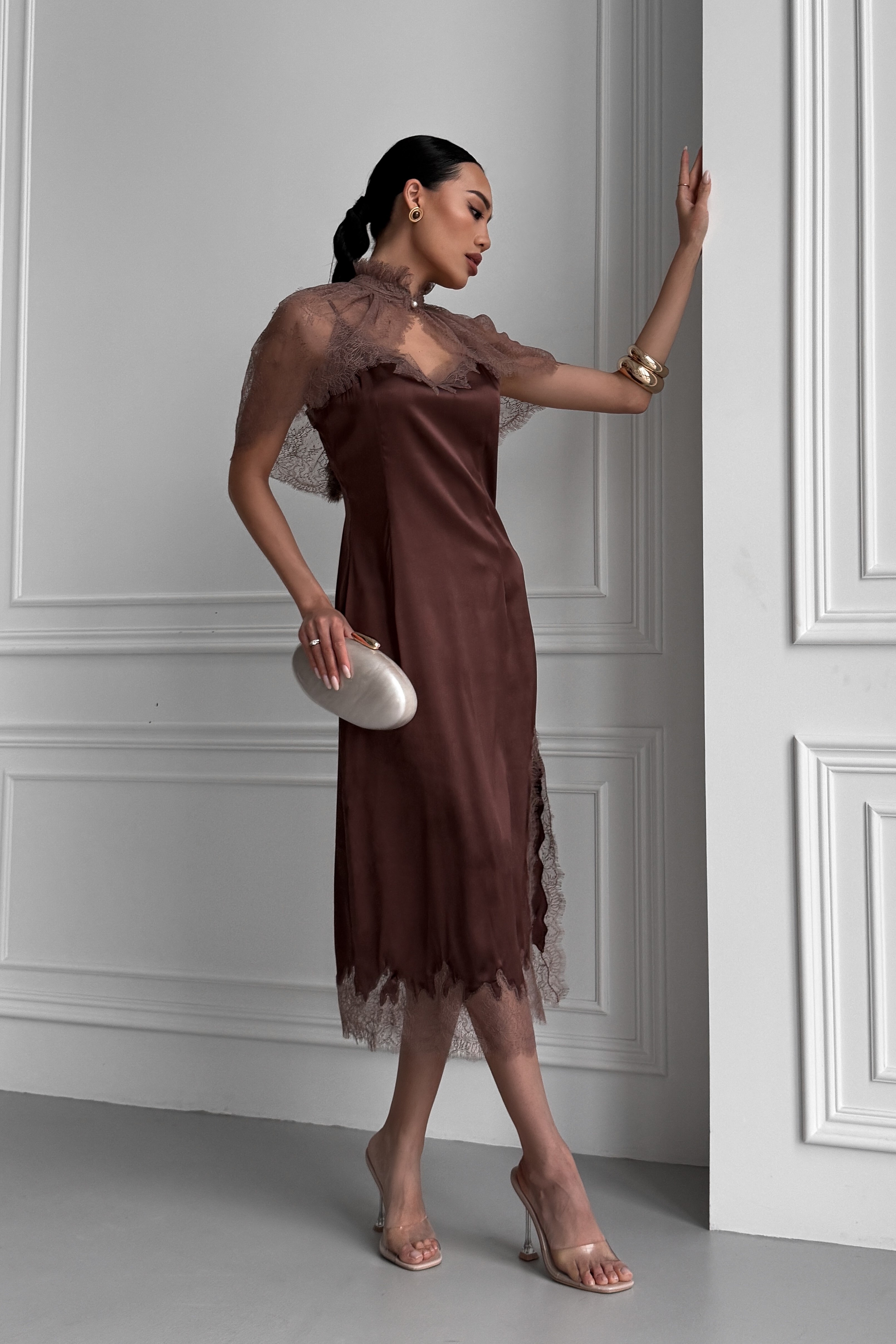 IMG_2566-2 Платье из натурального шелка на бретельках с кружевом в бельевом стиле