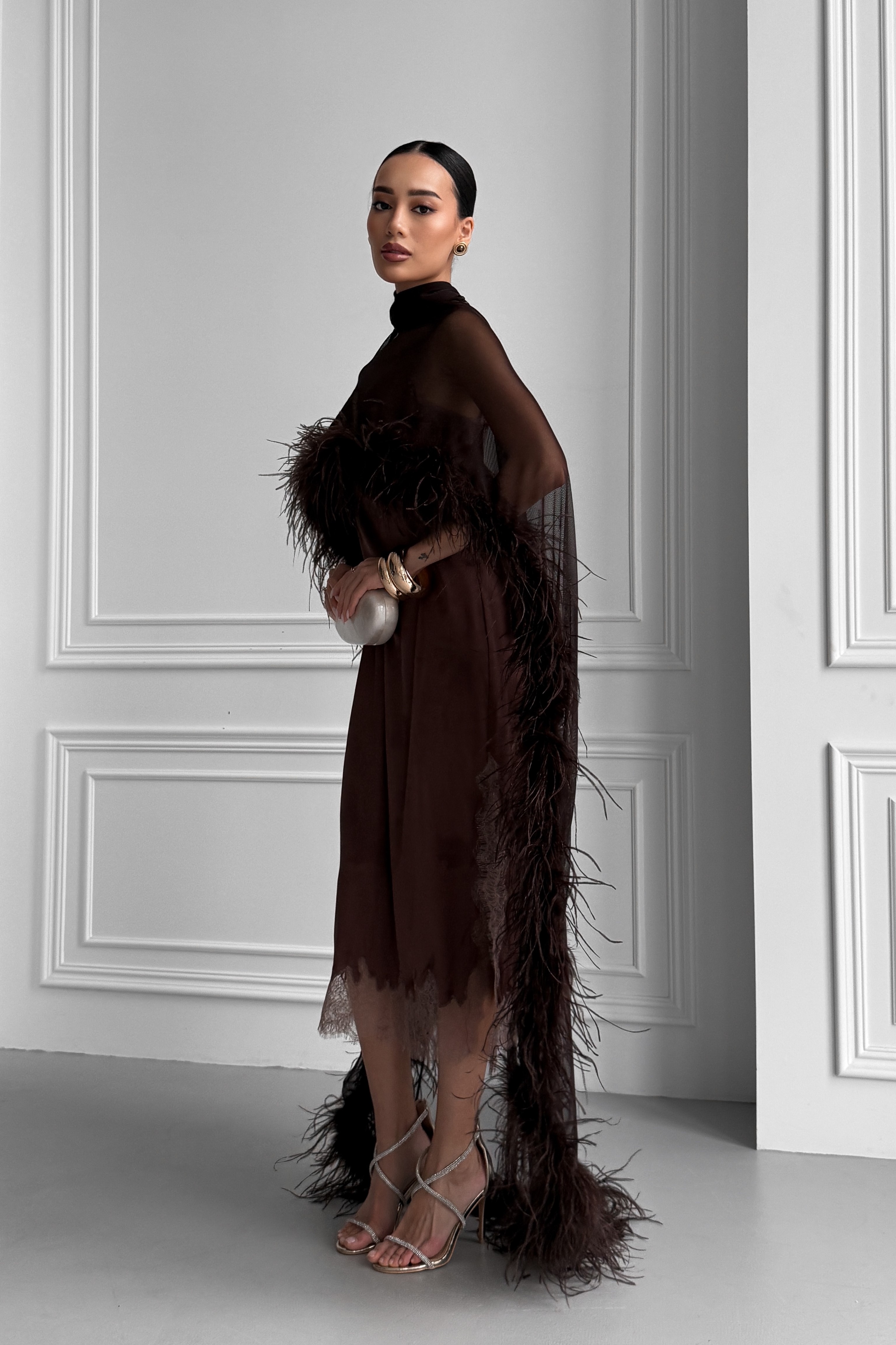 IMG_2591-2 Прозрачная длинная накидка кейп с перьями